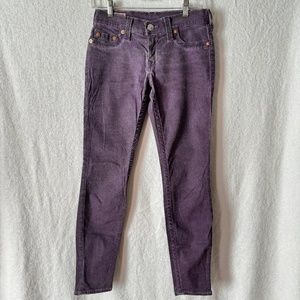 Plum True Religion Casey Stretch Jean Sz 27 - Like New!